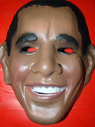Foto de máscara do Barack Obama