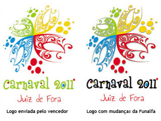 Imagem das logomarcas diferentes