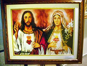 Foto de tela de Jesus e Maria