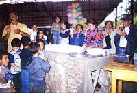 Foto da presen?a do Rotary Club no Dia das Crian?as em Caet?