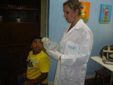 foto de aula de fonoaudiologia