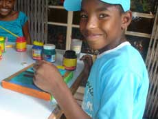 foto de aula de pintura