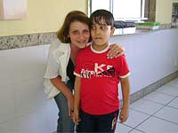 Foto da Jane com o pequeno Gustavo