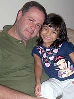 foto de Victoria e o pai Cl?udio