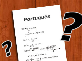 Contesta&ccedil;&atilde;o a quest&atilde;o de matem&aacute;tica na prova de portugu&ecirc;s