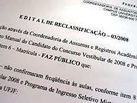 Foto de edital de reclassifica??o