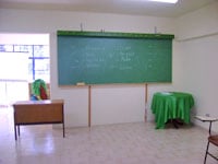 Foto de uma sala de aula