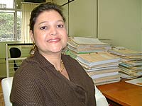Foto da diretora do Foro Eleitoral Maria L?cia Cabral Caruso