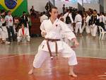 Juliana praticando karat?