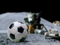 uma bola no espa&ccedil;o