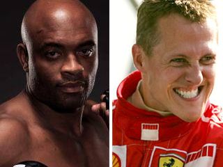 Anderson Silva e Michael Schumacher