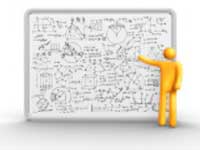 Uma pessoa mostrando um monte de c&aacute;lculos e de informa&ccedil;&otilde;es