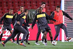 Foto do treino da Sele&ccedil;&atilde;o