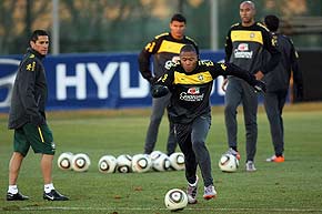 Treino da sele&ccedil;&atilde;o brasileira