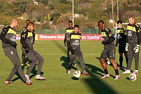 Treino da sele&ccedil;&atilde;o brasileira
