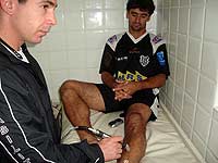 Meia Pachola no departamento m?dico