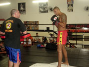 Foto de treino do Muay Thai