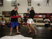 Foto de treino do Muay Thai