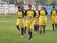 Foto do treinamento da equipe do Tupi