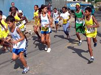 Foto da corrida infantil