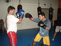 aula de boxe