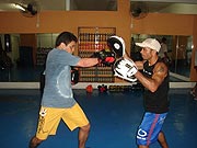 aula de boxe