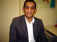 Leonardo Bonoto se preparando para o trekking