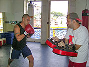 Professor treinamento aluno golpe de Chakuriki