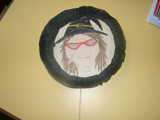 Foto de fantoche de bruxa pronto