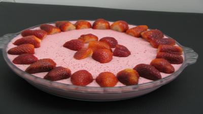 Foto 
de mousse de morango