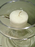 Velas
decorativas para festa