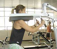 Imagem
de uma mulher na academia