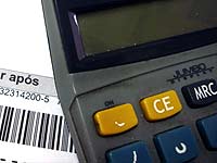 foto de uma calculadora