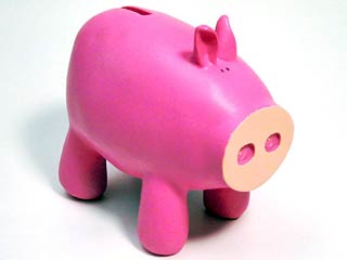 Foto de cofre em forma de porco