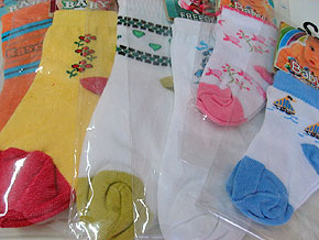 foto de meias coloridas