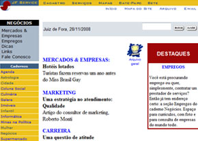 Foto de uma das primeiras p?ginas diagramadas do caderno Neg?cios