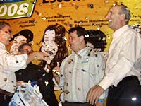 Foto de Carlos
Alberto  recebendo a premia??o