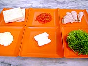 Foto de alguns ingredientes da quiche de atunm