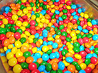 Foto do confetes de chocolate