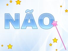 desenho de uma palavra N?O