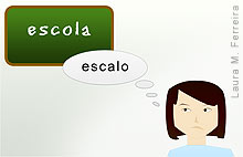 Foto 
de uma crian?a dislexica