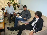 Foto da reuni&atilde;o na Promotoria