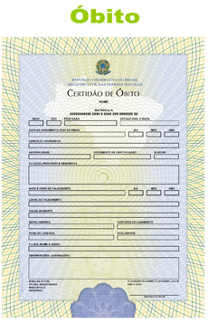 nova Certidão de óbito