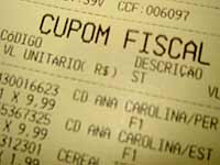 imagem de uma nota fiscal