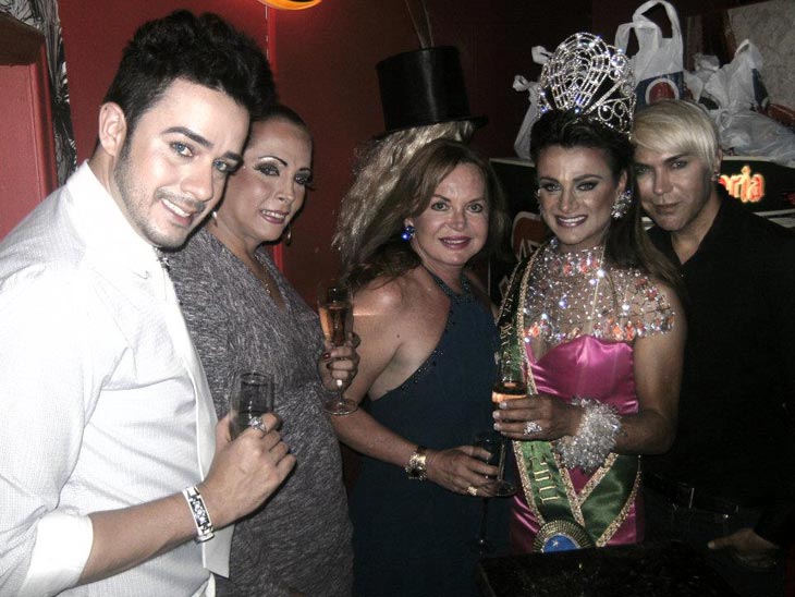 Thenner Freitas, Fernanda M&uuml;ller, Baby Mancini, a Miss brasil Gay 2011, Raika Bittencourt e Celso Maranh&atilde;o