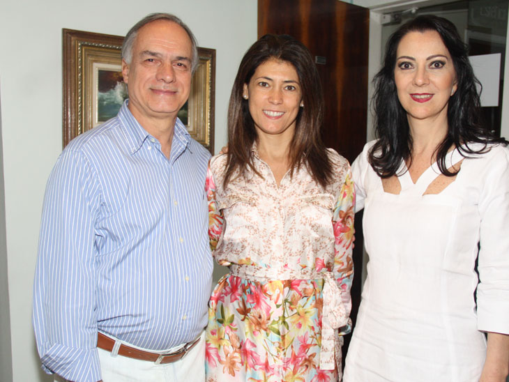 Luiz Espada, Adriana Barros e Dra. Alice Amaral