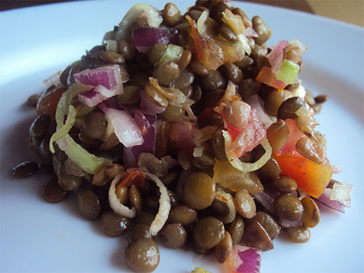 Salada de lentilha