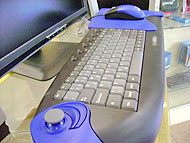 Foto do teclado para jogo
