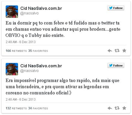 Foto: Reprodução/Twitter Tubby