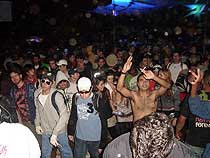 Foto
do pessoal na rave